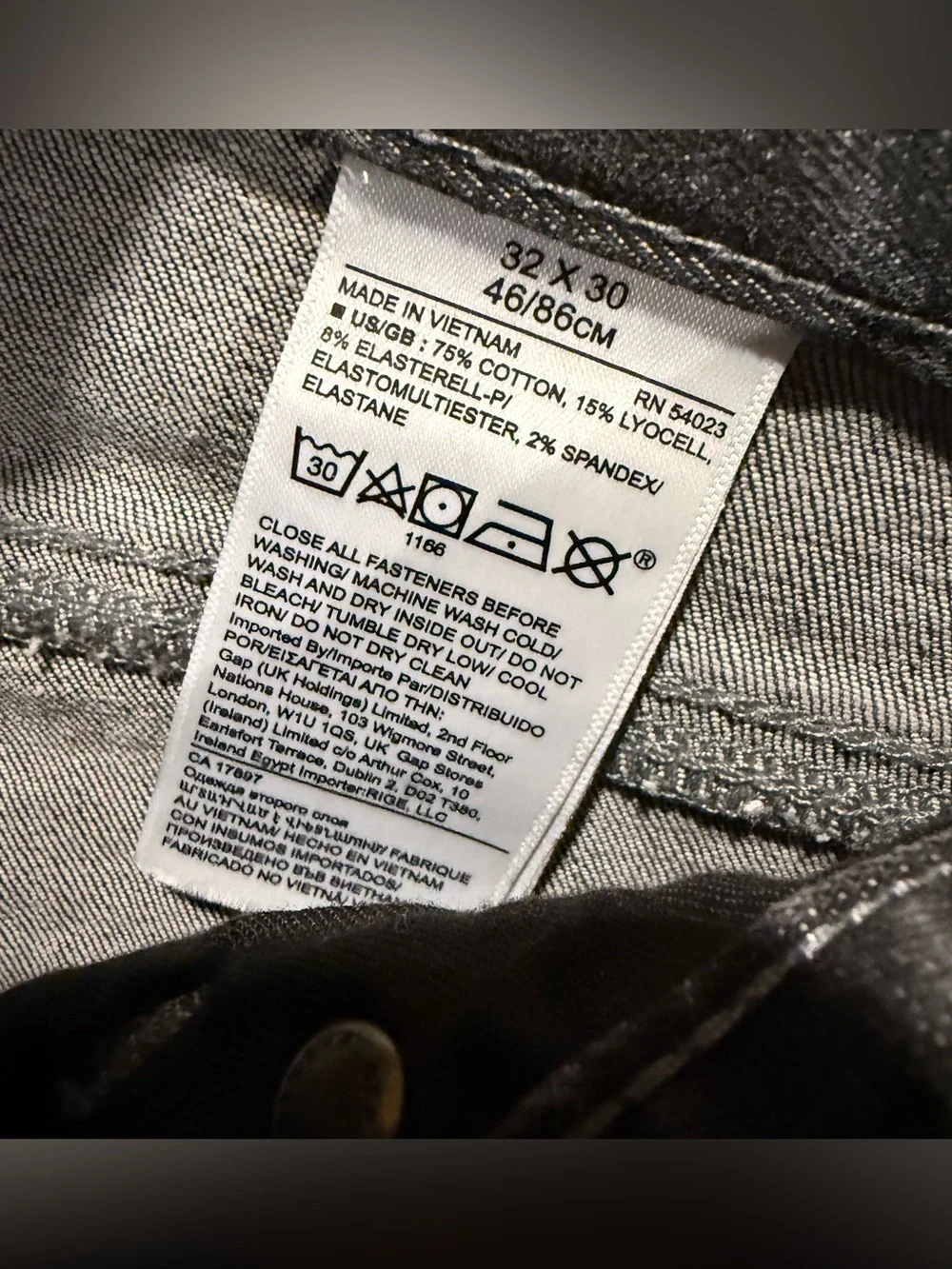 Banana Republic Traveler Jeans Pants Mens 32x30 Gray Slim Fit Cotton Stretch